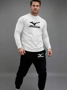 ROUND NECK SWEATSHIRT + SPORTY SWEATSHIRT SET - White - View 1