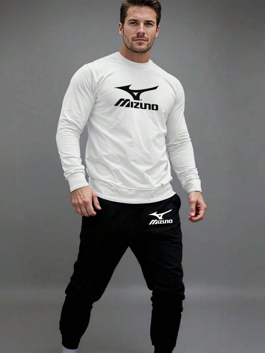 ROUND NECK SWEATSHIRT + SPORTY SWEATSHIRT SET - White - View 1