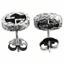 女士耳环，Gucci 镌刻互扣式 G 耳环，纯银耳环，适合日常佩戴、约会、各种节日和送礼。YBD457109001 - 銀 - 查看 4