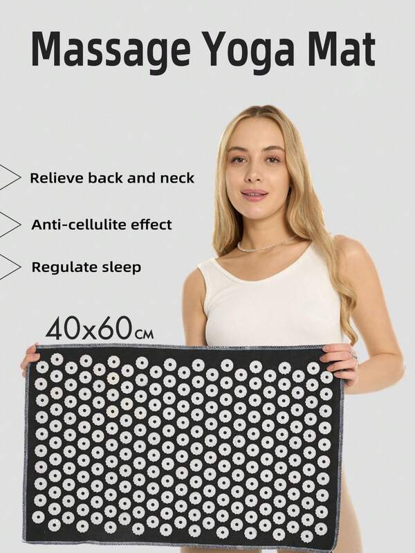 Massager Cushion Massage Yoga Mat Acupuncture Mat Acupressure Relieve Pain Stress Back Body Pain Spike Mat