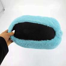 Fun And Cute Teddy Bear Warm Shoes Indoor Home Bear Shoes - 天藍 - 查看 4