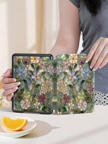 A Fashionable Kindle Case, Rich Floral Pattern, Compatible With Kindle Cases For The 10Th, 11Th, And 12Th Generations, Kobo Clara,2E,Kobo Libra Colour 2024 Reading Stand, Kindle E-Book Cover, Paperwhite 5 Case, 6.8-Inch Cover With Stand, An Excellent Gift Choice, Fingerprint-Resistant, Travel-Proof, And Features Colorful Printed Covers, Perfect For Bedtime Reading, Lightweight And Easy To Use, Romantic Gift