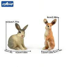 [Certified For Children] Forest Animals Figurines Woodland Animals Model Kit, Miniature Realistic Plastic Wild Forest Animals For Cake Toppers, Birthday Party Favors, Cupcake Toppers, And Kids Birthday Gifts - Multicolor - View 10