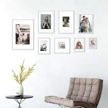 1/2/3/4pcs Wooden Photo Frame, Oak Picture Frames , White, Black Wooden Frame For Amazing Gift&Wall Art Decor, For Home, Living Room, Office Tabletop Frame And Wall Frame, Beautiful To Display Your Framliy Painting Art, Travel Photo, Graduation Photo Frame, Wedding Photo Frame Ideal Gift, A3/A4/30X40cm