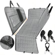 Dog Seat Cover,Waterproof Pet Seat Cover With Mesh Visual Window &Amp; Seat Belt Opening &Amp; Storage Pockets,Wear-Proof Dog Back Seat Hammock For Cars, Trucks And SUV - 147 X 137 Cm…