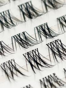 100 Pcs C Curl Wispy Lash Clusters Natural Looking DIY Lashes, Natural Eye Lash Clusters Manga Cluster Eyelash Extensions DIY Cluster Lashes Individual Lash Anime Lashes Clusters Transparent Band False Eyelashes Makeup Lash Clusters,Eye Lash Clusters,Individual Eyelashes,Lashes,Fake Lashes