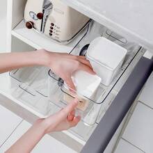 2pcs Sliding Rails, Drawer Storage Basket Sliding Rails, Multi-Purpose Kitchen Bedroom Dormitory Storage Box Track, Drill-Free Kitchen Bathroom Cabinet Quiet Sliding Track Strips, Multi-Function Drawer Sliding Rails, Storage Box Sliding Track, Drawer Sliding Rails Ball Bearing Drawer Track Hardware Accessories, Quiet Sliding Rails, Side-Mounted Sliding Rails - Multicolor - View 10