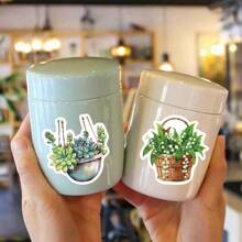 50pcs Green Plant Stickers, For Diary, Scrapbook, Phone Case, Notebook, Art Aesthetic Sticker Pack, Sticker Set, Scrapbooking Stickers, Decorative Stickers