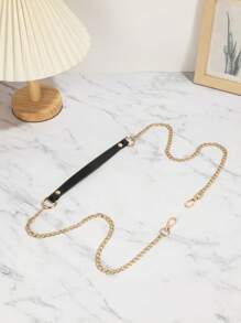 女士金属链肩带，可调节斜挎包配件