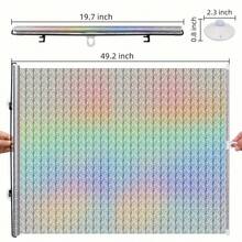 1 Retractable Windshield Sunshade Curtain, Sun Protection Cover, Suitable For Cars, SUVs, Campers And Trucks, Suitable For Automotive Accessories. - 19.7*49.2 inch - View 2