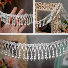 手工串珠仿珍珠流苏吊坠DIY服装蕾丝花边配饰，适用于吊坠链、项圈、婚纱配饰、服装材料、头饰、鞋子DIY用品 - 彩色 - 查看 11