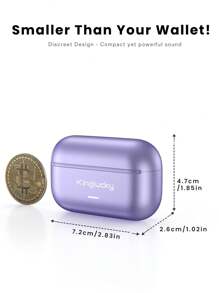 Kinglucky AirClip 开放式耳机佩戴舒适稳固，音效沉浸，50 小时超长电池续航时间，蓝牙 5.4 无线耳塞，轻巧且适合戴眼镜的夹式耳塞，适合通勤全天佩戴 - 均碼 - 查看 4