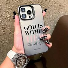 Una funda para teléfono con un versículo bíblico sobre Dios e Jesús Cristo, compatible con Apple para iPhone 16, 15, 14, 13, 12, 11 Pro Max, así como para iPhone XS, XR, X, 8, 7 Plus.Perfecto para regalos de Halloween, Navidad, Año Nuevo y Nochebuena para familiares, novias y seres queridos. - Estilo 1 (1 pieza) - Ver 7