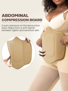 larrycard 1pc Lipo Foam Flatten Abdominal Lumbar Body Slimming Compression Ab Board