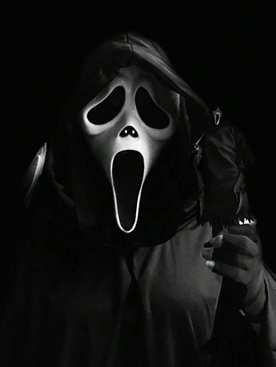 1 件万圣节复活节恐怖成人死亡骷髅尖叫面具剧本杀黎明杀戮尖叫鬼面具适合各种舞会角色扮演万圣节配饰 - 彩色 - 查看 1