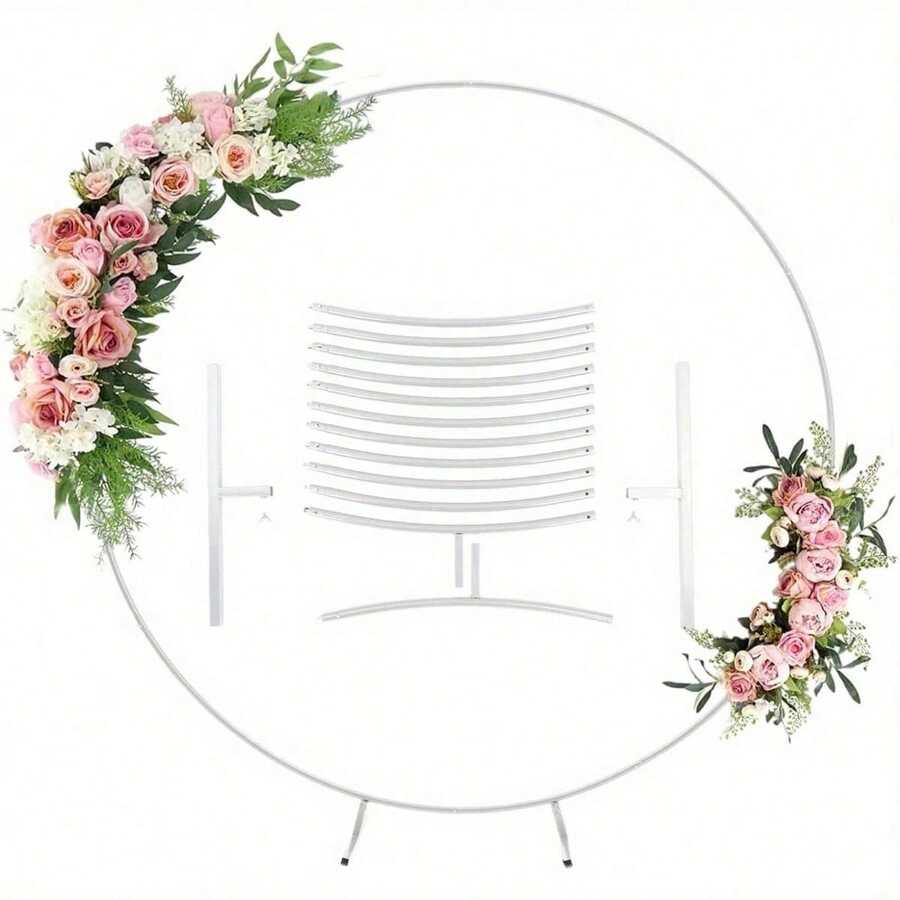 Large Arch Door Wedding Metal Frame Party Backdrop Stand Balloon Flower Rack - 白色 - 查看 1