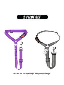 1pc Pet Car Seat Belt Retractable Leash, Heavy Duty Dog Harness Seatbelt - Ideal Pet Family Essential Dog Car Seat Car Seat Covers Dog Car Seat Cover Pet Car Seat - Black - View 24