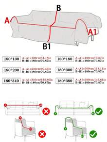 1件纯色防水宠物沙发套，防刮沙发套，四季通用沙发保护套，家具罩巾，适用于卧室、办公室、客厅、家居装饰 - 黃色 - 查看 3