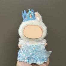 17cm Doll Clothes Outfit Set, Including Crown And Dress, For Labubu