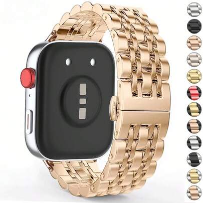 Curea de ceas din oțel inoxidabil compatibilă cu Watch Fit 4/4pro, curea smartwatch Correas, brățară compatibilă cu Watch Fit 3/4/4Pro, brățară metalică