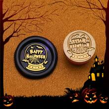 Série mignonne de sorcière et de squelette pour Halloween 15 mm Mini Cachet de cire - Parfait pour les lettres d'amour, les invitations, les cartes de fête, les journaux, le scrapbooking, les bricolages