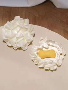 2-In-1 Bar Soap Pouch And Shower Ball ,Bath Flower,Multicolor Soft Mesh Shower Poufs, Holds Bar Soap-Exfoliation Mesh Shower Ball For Body Wash & Smooth Skin Home Bathroom Decor Fall Decor Back To School