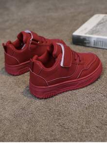 Giày thể thao trẻ em, Giày thu bé gái 2024 mới, Giày bé trai, Giày xuân bé trai, Phiên bản mùa xuân, Giày vải cho trẻ mới biết đi - Đỏ - Xem 7