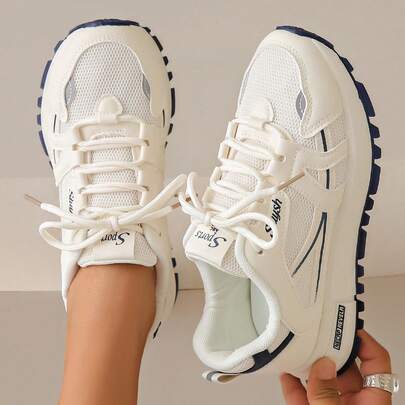 ZKBBO Giày thể thao thường ngày cho nữ, lưới thoáng khí, thoải mái, giày đi bộ thể dục phù hợp