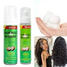 100/207ML Olive Oil Enriched Hair Hold Mousse - Long-Lasting, Anti-Frizz, Moisturizing Formula For Normal Hair - Perfect For Curly Hair Styling And Humidity Control