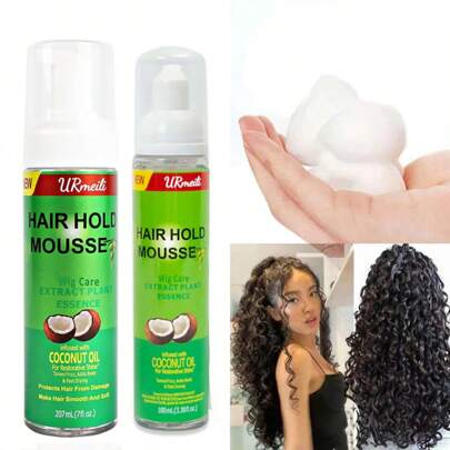 100/207ML 橄榄油浓缩定型摩丝 - 持久、防毛躁、保湿配方，适合普通发质 - 非常适合卷发造型和湿度控制