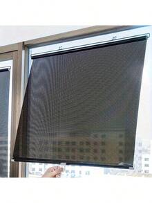 Conjunto de Cortina de Proteção Solar de Fácil Instalação - Adequado para Portas, Janelas e Janelas de Carro | Proteção contra Calor e UV | Decoração Clássica para o Lar (Acompanha Ventosas)