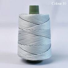 1件6mm超粗轻质冰麻线粗空心冰丝线手工编织钩花夏季清凉帽帽袋靠垫夏季专用线 - 彩色 - 查看 11