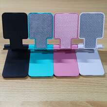1pc Folding Mobile Phone Holder Wholesale Desktop Slouchy Bracket Tablet Live Broadcast Liftable Bracket Portable - Multicolor - View 9