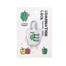 1pc Steel Wire 3-Digit Combination Lock, Luggage Password Lock, Steel Cable Lock, Mini Password Lock Set, Numeric Password Combination Padlock, Luggage Metal Password Lock, Mini Anti-Theft Lock Drawer Lock Hardware, Customizable Password Combination Lock