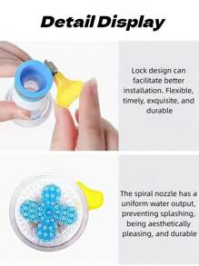 1/2/4件套水龙头洗发花洒，便携式水龙头水槽软管附件，手持式淋浴喷头，适用于多种规格的水龙头，用于洗澡、宠物、洗发、冲洗蔬菜、狗狗清洗喷雾器、美容用品、多用途水龙头 - 彩色 - 查看 6