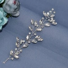 1 Stück farbige Kristall Braut Haarzubehör für Frauen, elegantes Haarband Kopfschmuck für Hochzeitskleid, handgemachter Haarreifen, geeignet für Hochzeit, Verlobung, Abschlussball