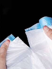 15/75/150pcs Drawstring Trash Bags, Suitable For Small Kitchen, Bathroom, Bedroom, Extra Strong, Odorless Garbage Bags, Disposable Trash Bags, Can Liners, Cleaning Supplies, Commercial Use, Fit For Kitchen, Living Room, Bathroom, Office And Hotel