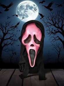 1 件万圣节复活节恐怖成人死亡骷髅尖叫面具剧本杀黎明杀戮尖叫鬼面具适合各种舞会角色扮演万圣节配饰 - 彩色 - 查看 15