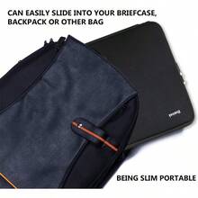 DLaptop Sleeve 15.6 Inch Durable Shockproof Protective Cover Flip Case Briefcase Carrying Computer Bag Case Compatible With 15.6 Inch HP ASUS   Notebook Computer Black7001 - 黑色 - 查看 6