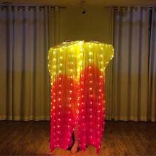 1 chiếc quạt xếp LED nhiều màu sắc dành cho múa bụng, vật dụng thiết yếu cho Giáng sinh, Halloween, các lễ hội, các buổi khiêu vũ và biểu diễn trên sân khấu theo chủ đề. Hãy tỏa sáng với những bước nhảy thanh lịch của bạn cùng phụ kiện lấp lánh này. - Quạt phát sáng nước chảy - Xem 10