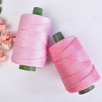 1 st 6 mm ultratjock lättviktig ishampatråd, tjock ihålig issilkestråd, handvävd krok, sval sommarhatt, hattväska, kudde, specialsommartråd