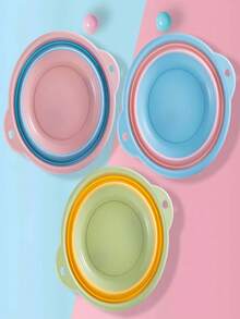 1 Pieza Cuenca Plegable, Cubo de Platos Plegable Cuenca de Lavado Portátil Ahorro de Espacio de Plástico, Cuenca de Cebo para Pesca para Lavar Platos, Pesca, Camping, Senderismo y Hogar