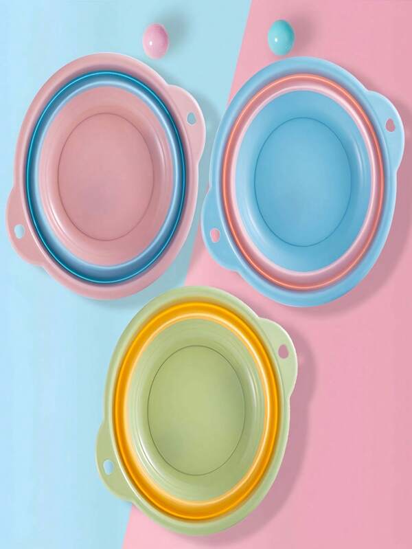 1 Pieza Cuenca Plegable, Cubo de Platos Plegable Cuenca de Lavado Portátil Ahorro de Espacio de Plástico, Cuenca de Cebo para Pesca para Lavar Platos, Pesca, Camping, Senderismo y Hogar