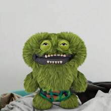 ZURU ​ZURU FUGGLER Green Count McGrew Bug-Eyed Monster 24CM - Camouflage Underwear Ugly Funny Plush Doll Gift