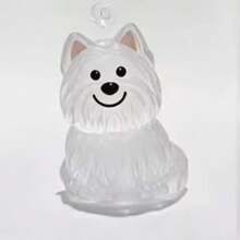 1 件宠物毛发收集透明亚克力钥匙扣，适合佩戴，纪念宠物，表达对宠物的思念