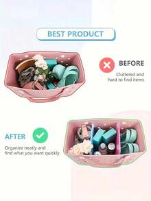 1pc,Multi Color Phone Case Wallet Holder Insert Accessory Compatible With Bogg Bags, Soft Rubber Accessories,For Bogg Bagdecorative Charm Inserts For Storage Phone Case Key Lipstick Sunglass Wallet Phone ,Eva Cave Bag Storage Bag, Beach Bag Storage Bag, Swimming Beach Bag Storage Bag, Soft, Waterproof, Wear-Resistant, Easy To Clean, Reusable - Multicolor - View 7