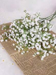 100支仿真满天星花，假满天星，玫瑰满天星仿真花，满天星盆栽，满天星花，满天星仿真花束，适用于婚礼新娘捧花、家居装饰、婚礼派对家居装饰DIY配件、情人节、礼物、毕业典礼 - 塑料花！圣诞家居装饰 - 綠色 - 查看 10