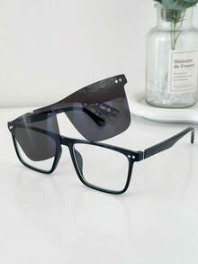 MELINDA MODA Men's Clip-On 2-In-1 Frame +