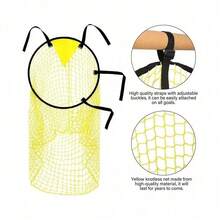 4Pcs Football Target Net Soccer Target Goal Netting Soccer Top Bins Goal Target Mesh Bag 45x60cm - Yellow - View 5