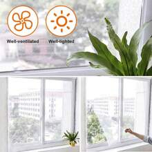 NetHong Large Household Window Screen Mesh Fly Insect Mosquito Moth Insect Screen Netting UK - White - View 5